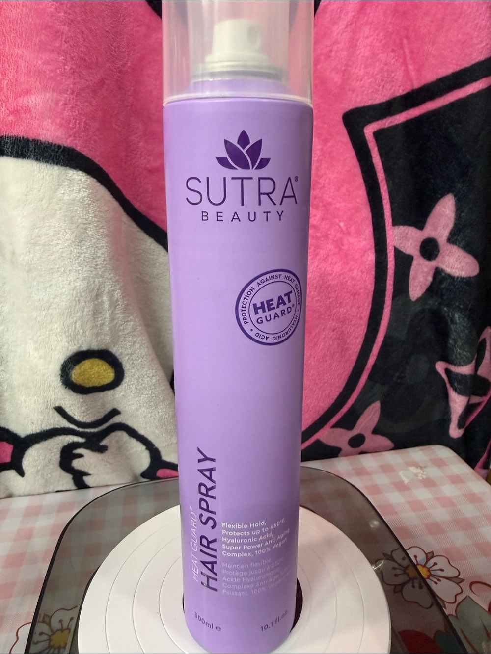 Heat Guard Purple Hair Spray - Flexible Hold